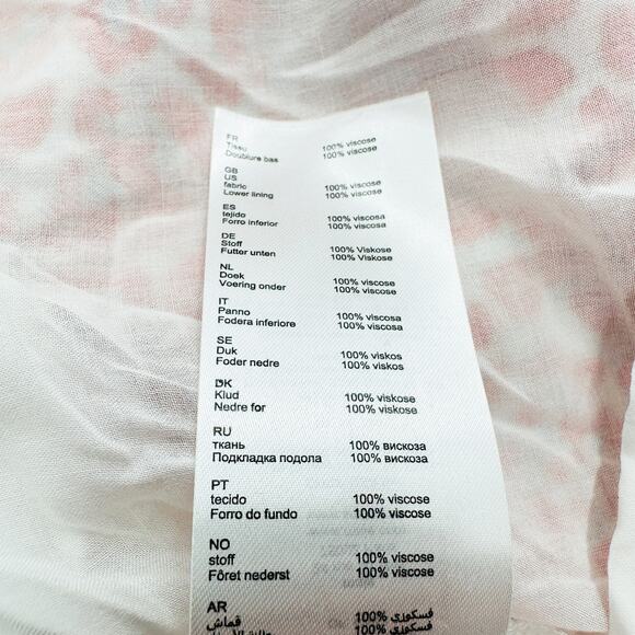 Maje Rutti Ruffled Leopard-Print Mini Dress in Red Orange Size Small - Picture 11 of 13